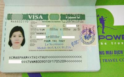 Chúc mừng 5 khách hàng của Visa Vietpower đã có visa Ma rốc